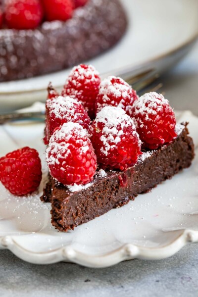 Heavenly Flourless Chocolate Cake - Crazy for Crust