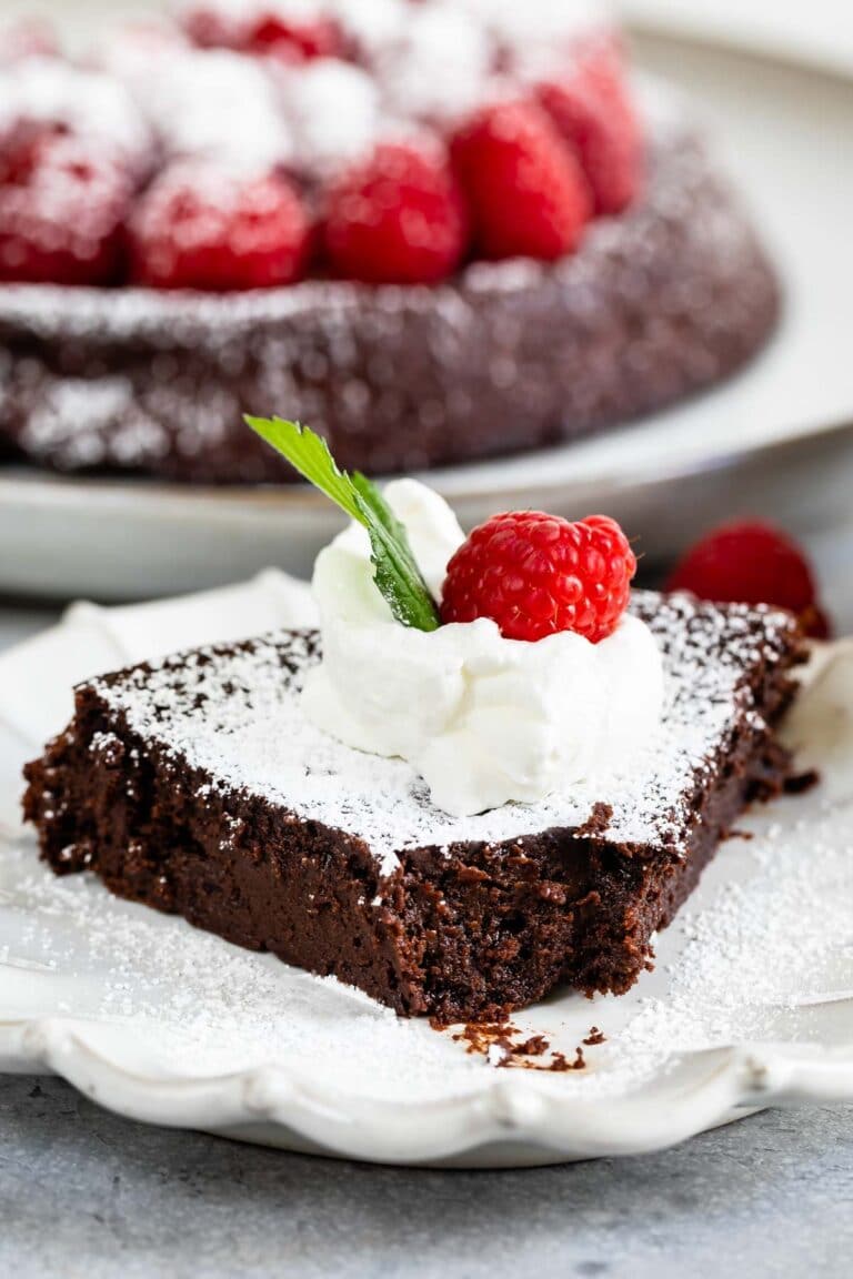 Heavenly Flourless Chocolate Cake - Crazy for Crust