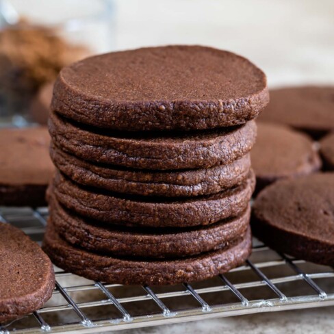 Chocolate Shortbread Cookies - Crazy for Crust