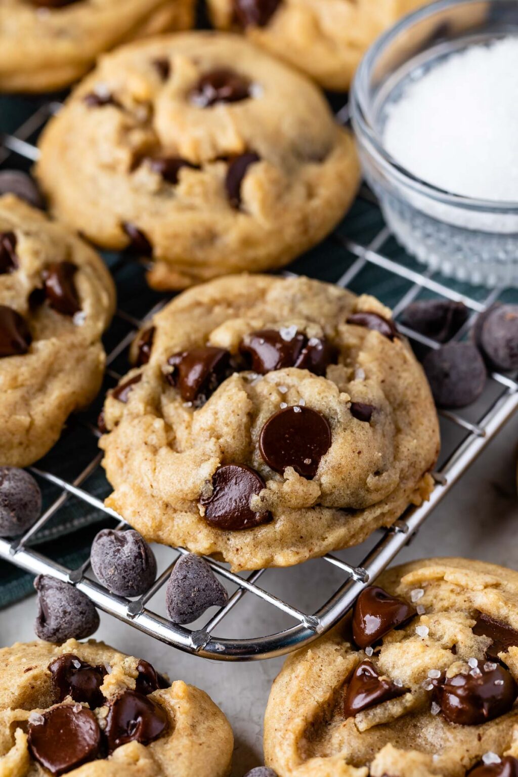 Salted Chocolate Chip Cookies - Crazy for Crust