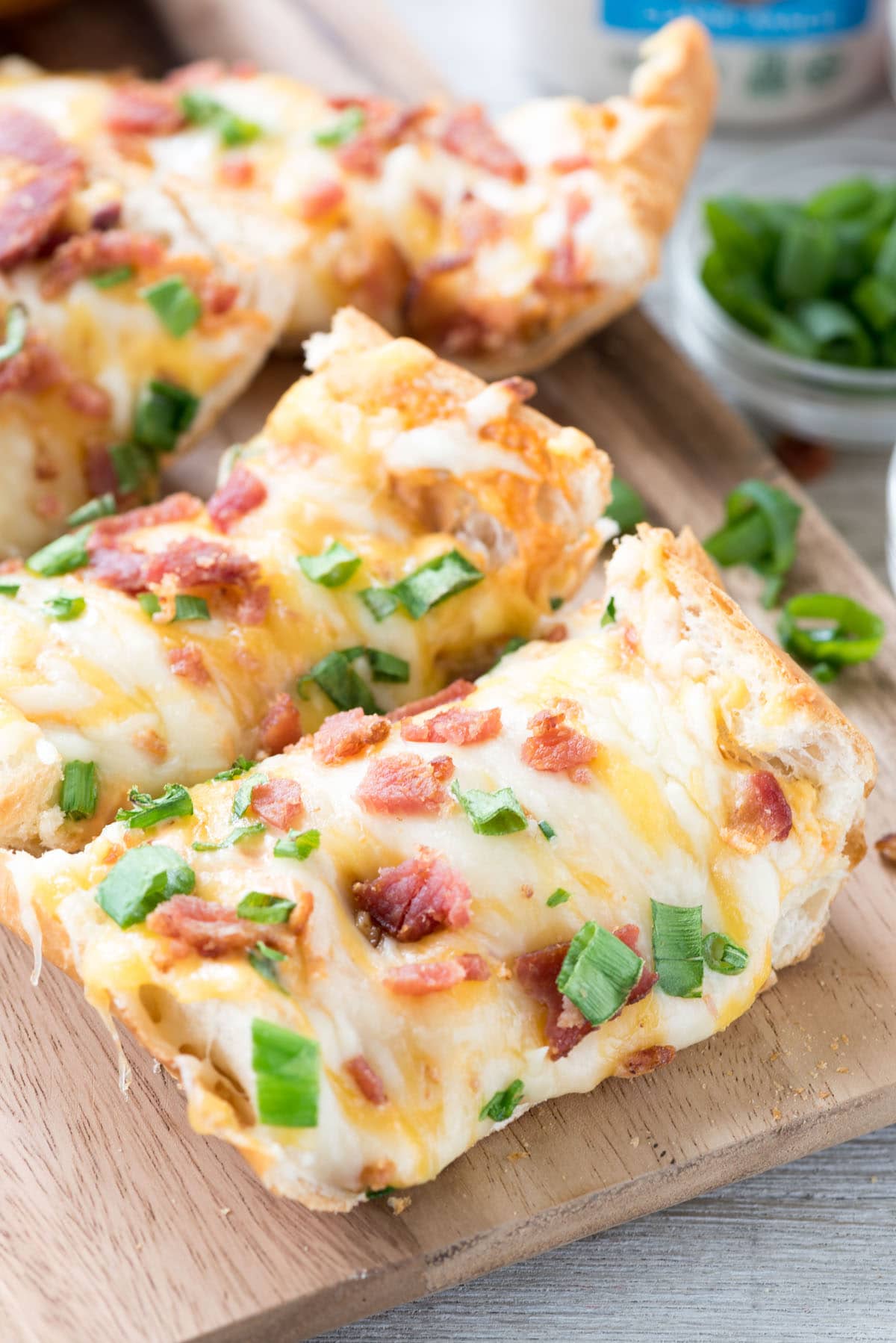 Cheesy Bacon Ranch Pizza - Crazy For Crust