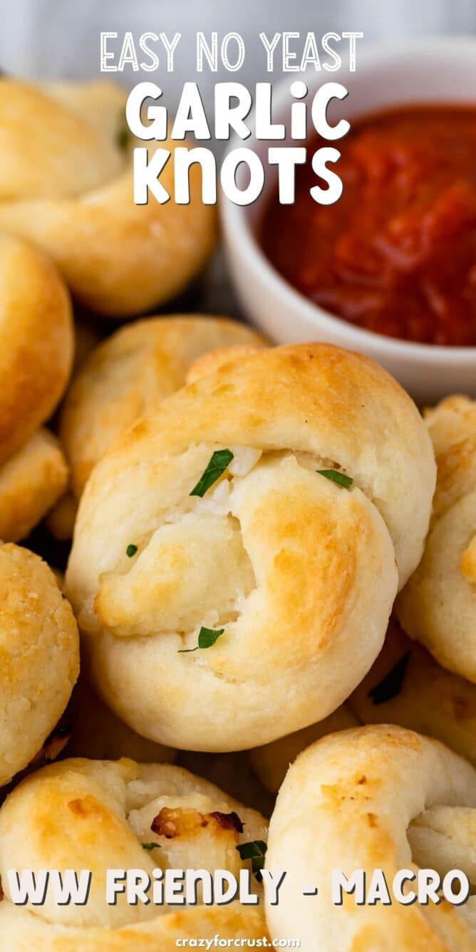 Easy Garlic Knots (WW and Macro Friendly) - Crazy for Crust