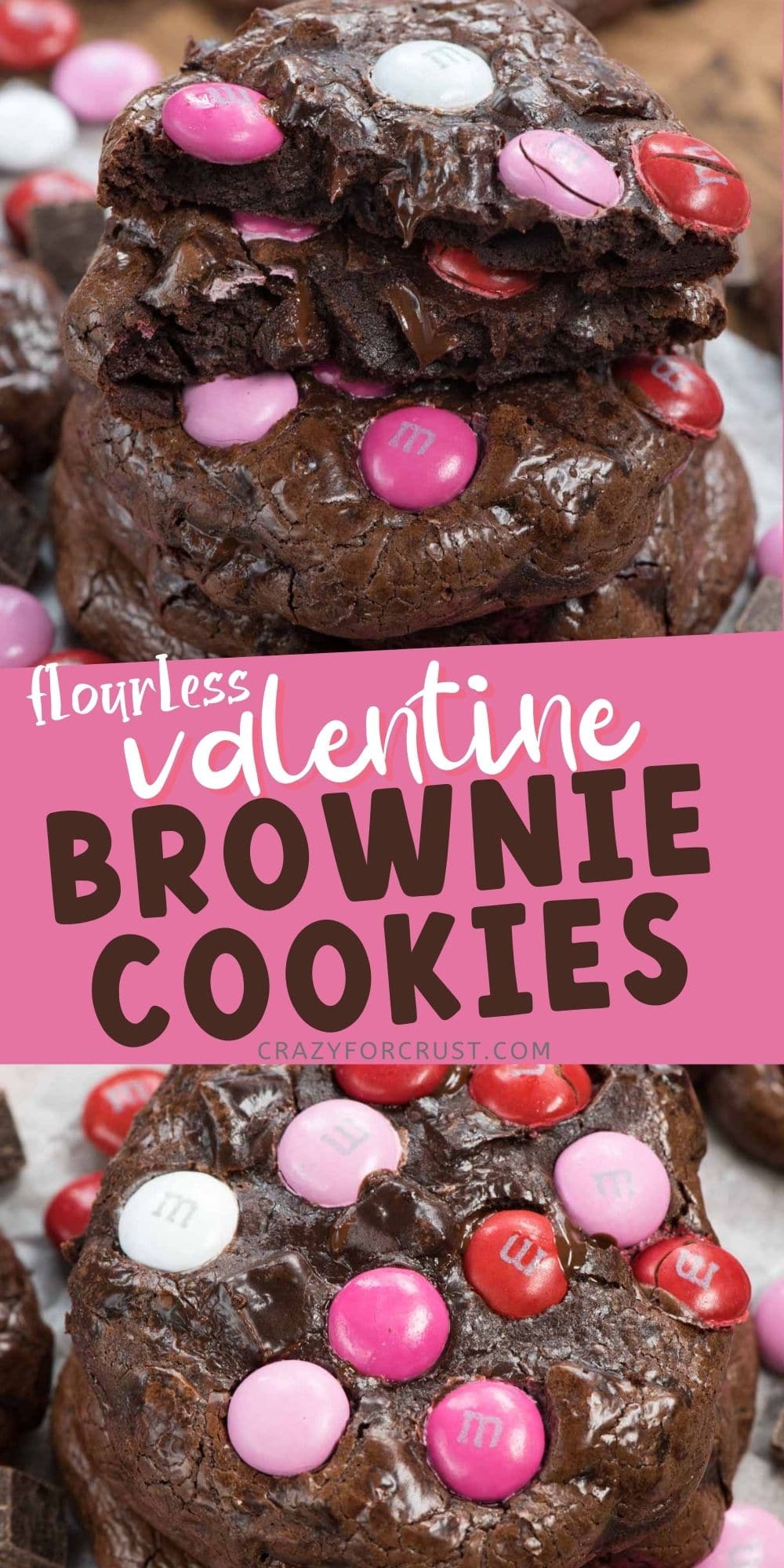 Valentine Gluten Free Brownie Cookies - Crazy for Crust