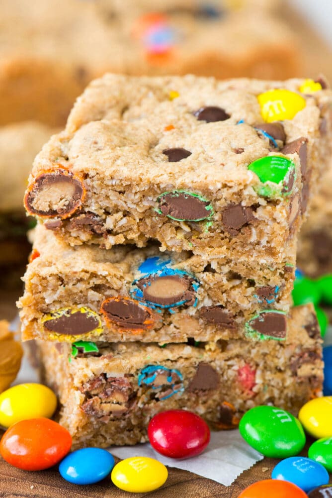 EPIC Monster Cookie Bars - Crazy for Crust