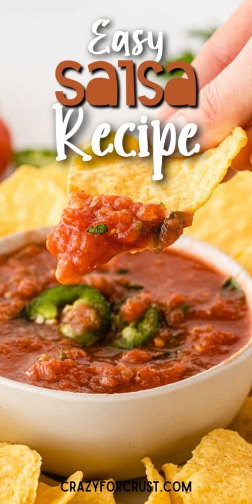 BEST Simple Salsa Recipe - Crazy for Crust