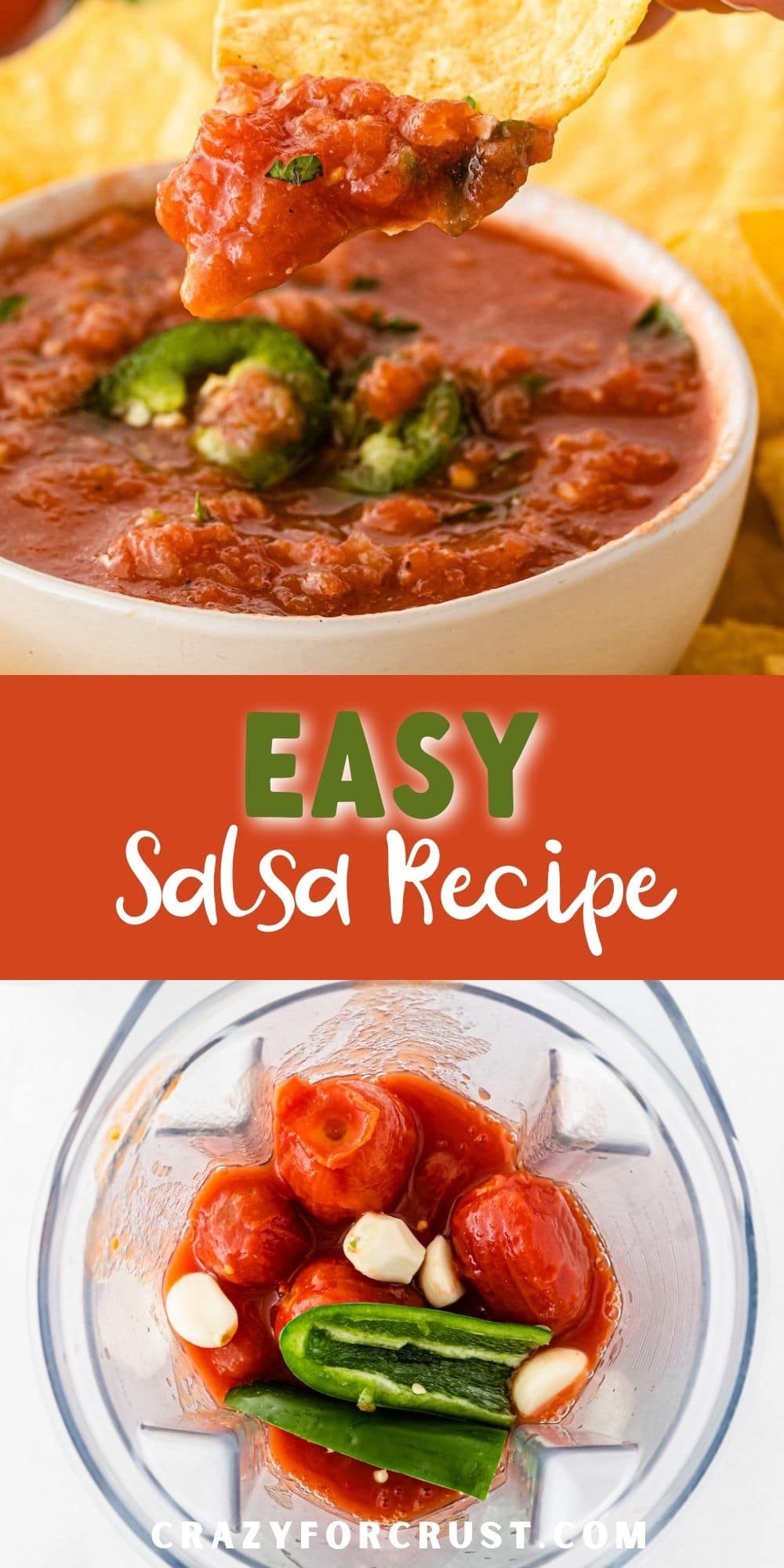 BEST Simple Salsa Recipe - Crazy for Crust