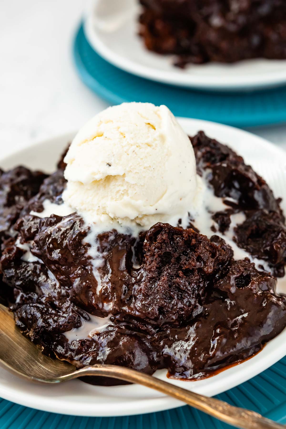 Slow Cooker Brownie Pudding Crazy for Crust