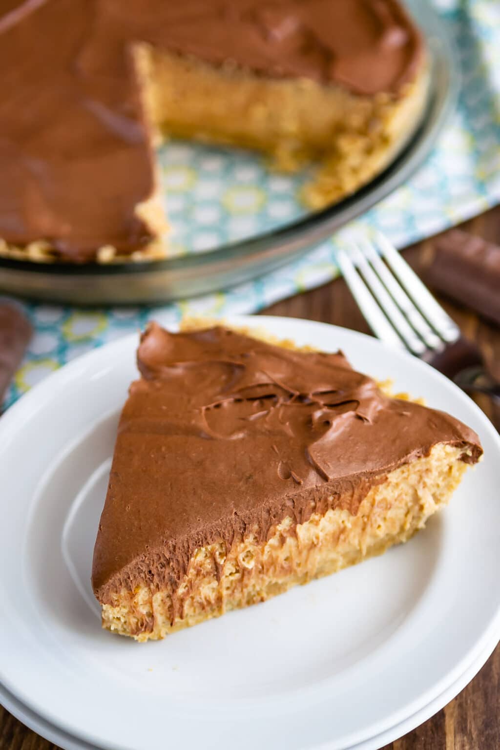 Easy No-Bake Peanut Butter Twix Pie - Crazy for Crust