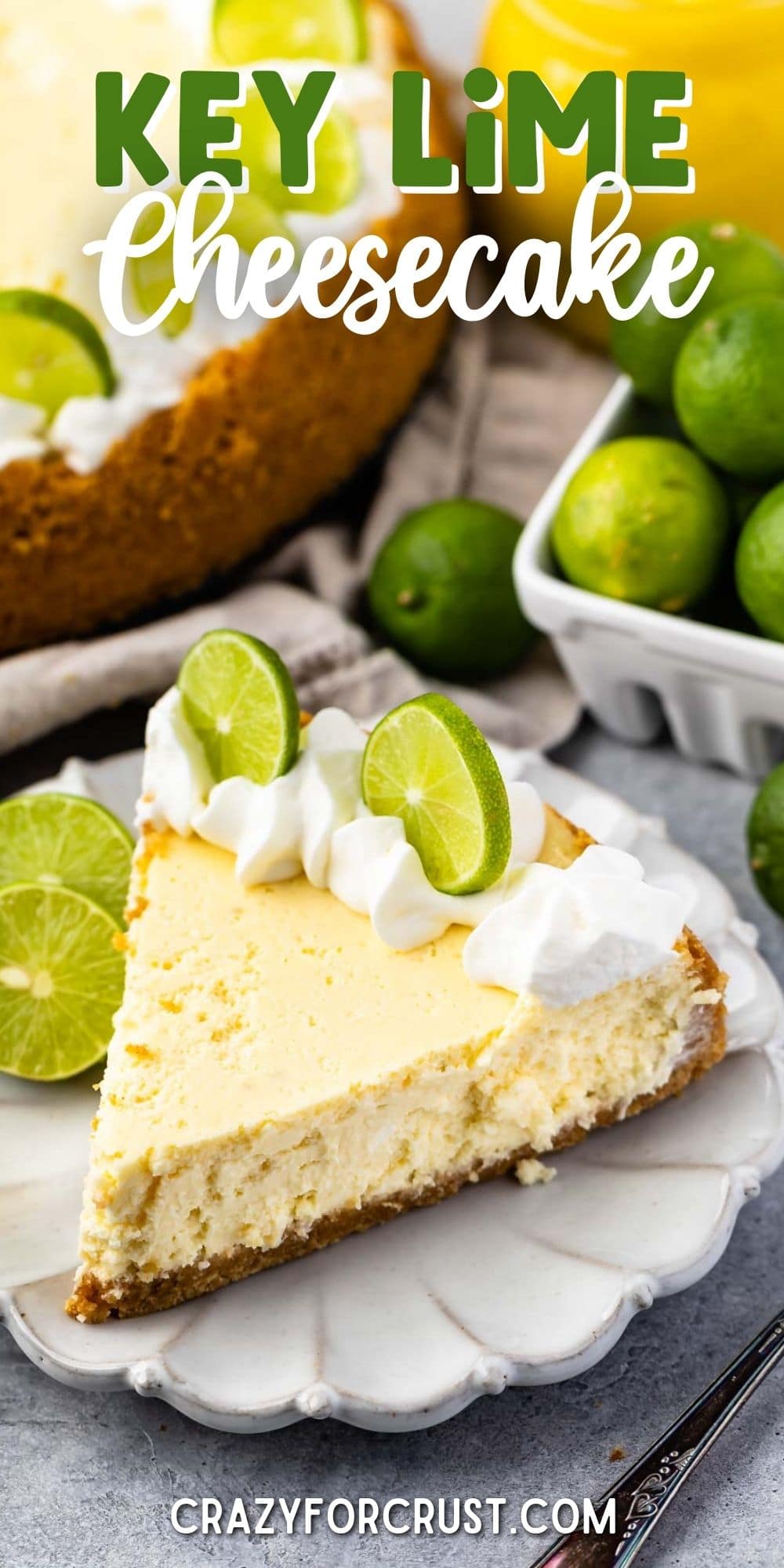 Key Lime Cheesecake - Crazy for Crust