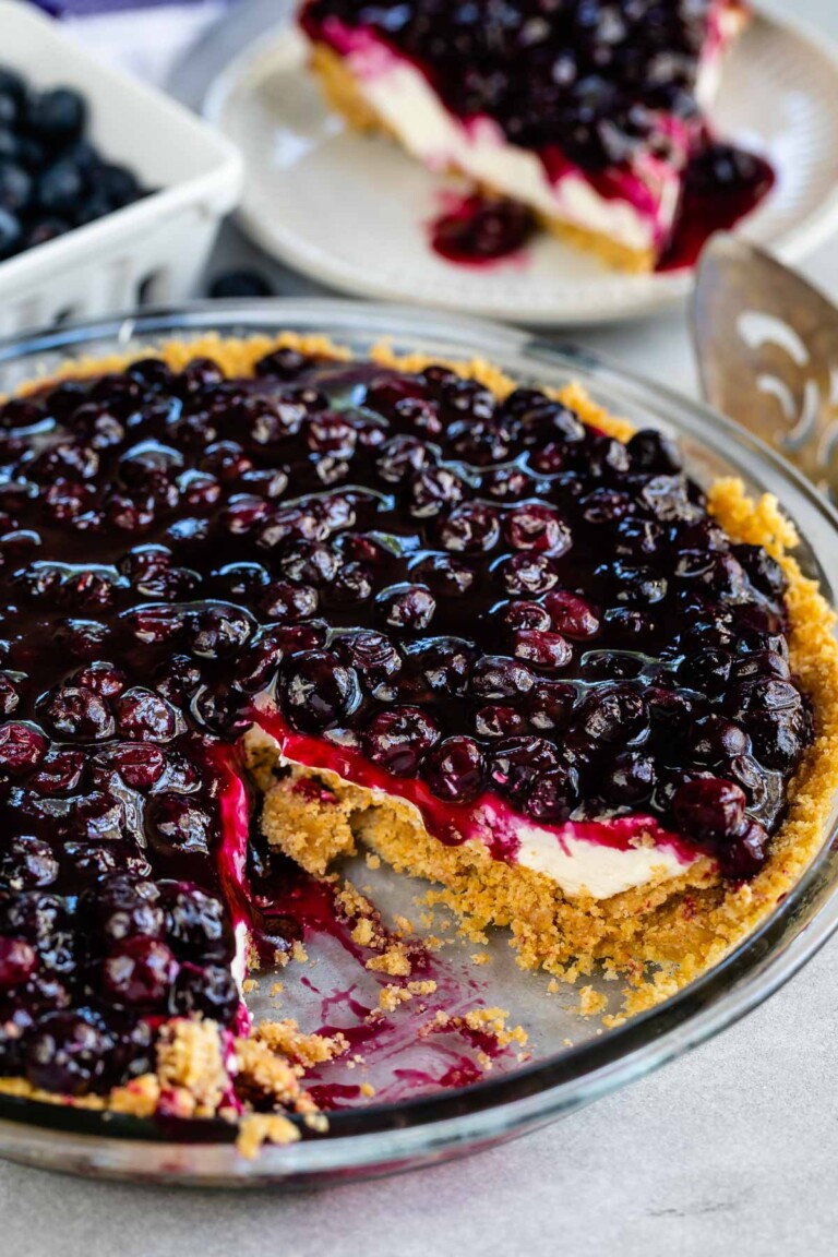 Blueberry Cream Cheese Pie - Crazy for Crust