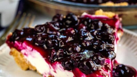Blueberry Cream Cheese Pie - Crazy for Crust
