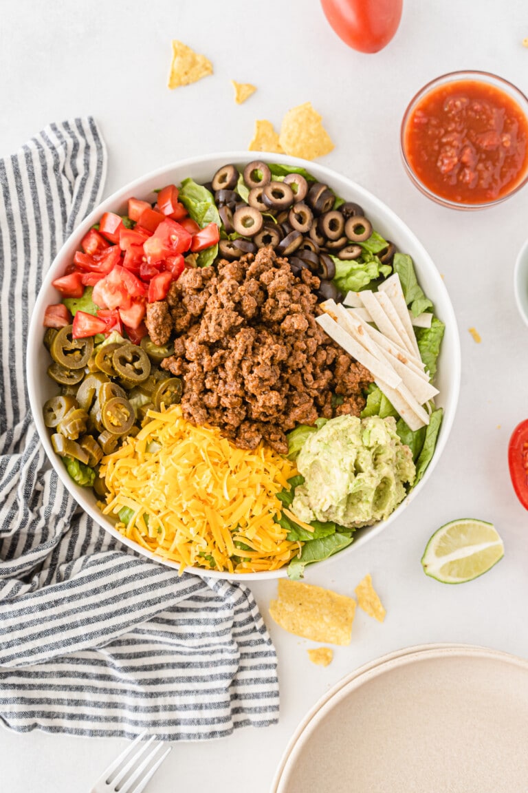 Classic Taco Salad - Crazy for Crust