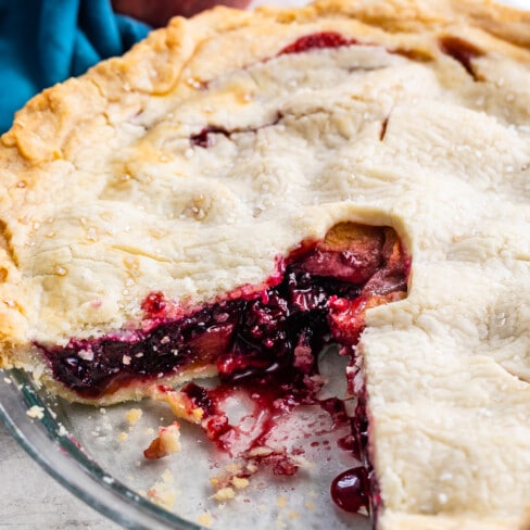 Peach Blackberry Pie - Crazy for Crust