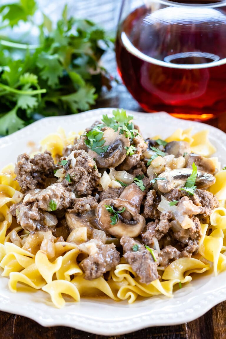 30 Minute Ground Beef Stroganoff - Crazy for Crust