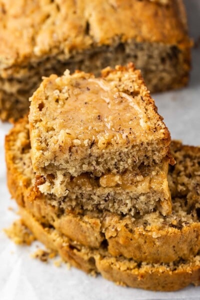 Caramelized Banana Bread - Crazy For Crust