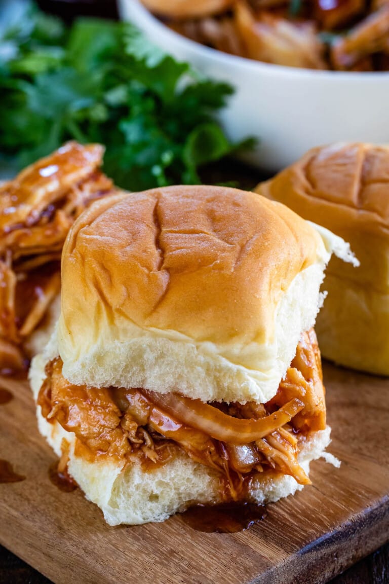 Crockpot Spicy Pulled Chicken - Crazy for Crust