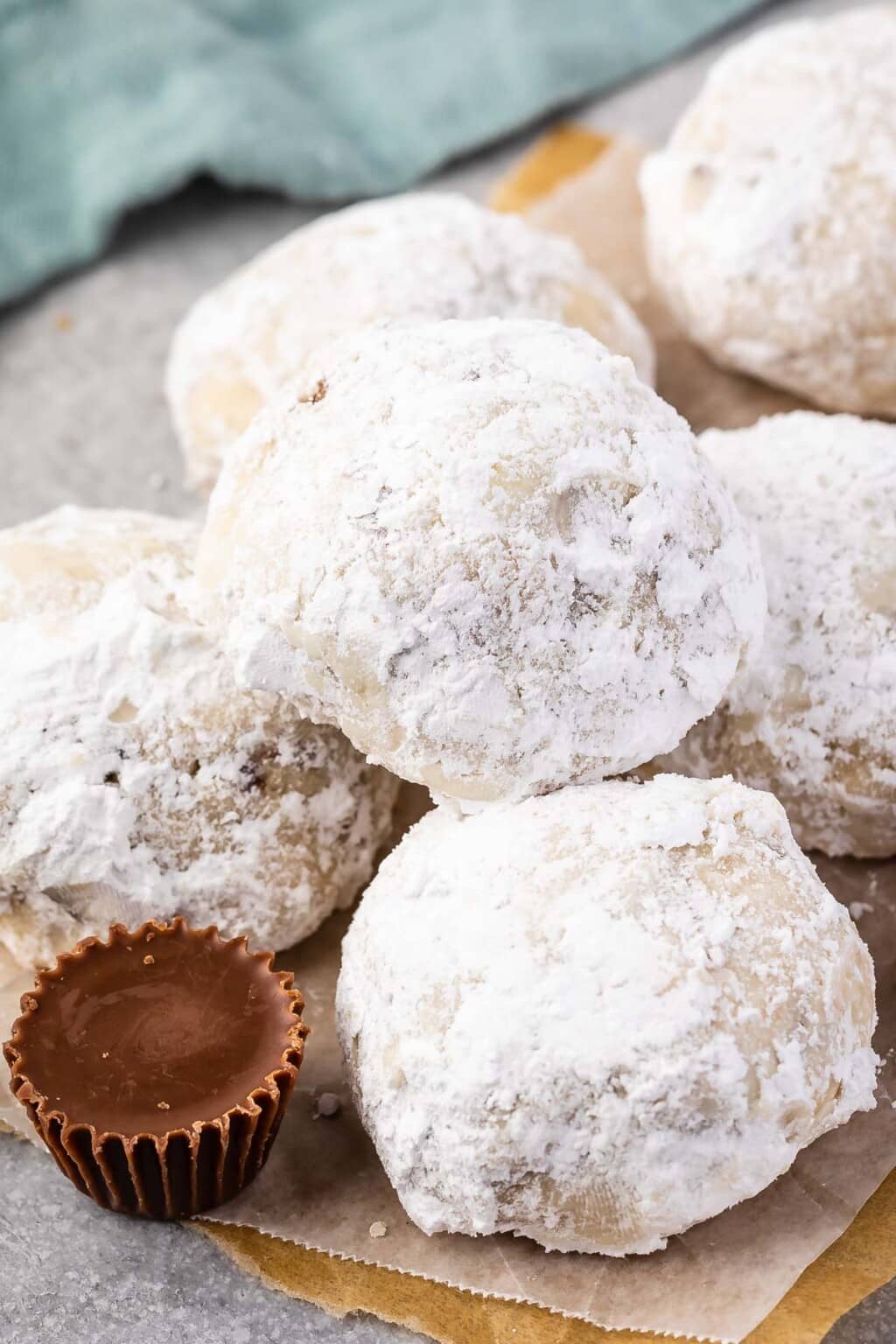 Stuffed Snowball Cookies - Crazy For Crust