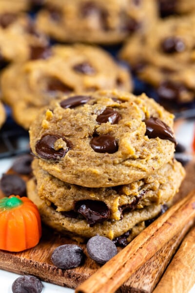 Pumpkin Chocolate Chip Cookies - Crazy for Crust