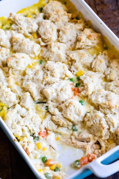 Easiest Chicken Pot Pie Casserole - Crazy for Crust