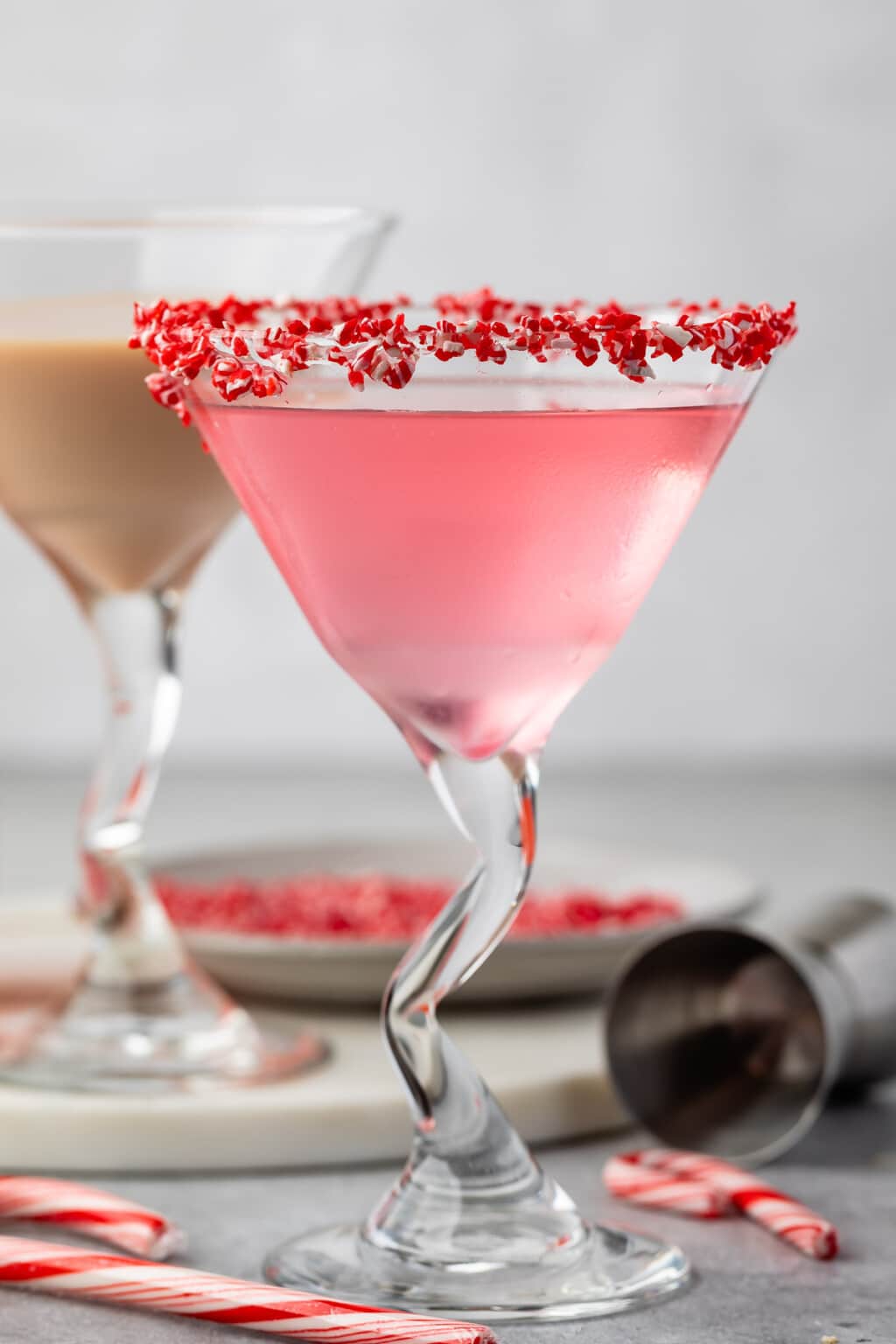 Candy Cane Martini {Candy Cane Infused Vodka} - Crazy for Crust