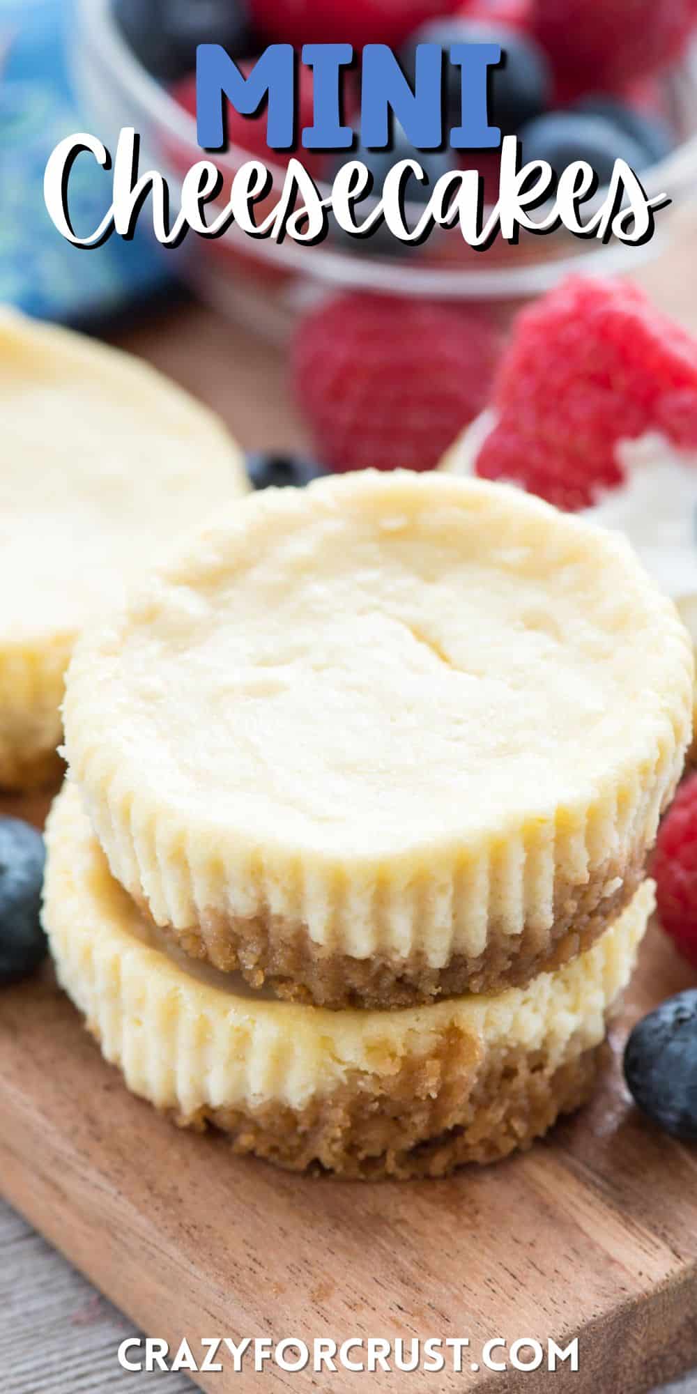 Easy 4-inch mini cheesecake recipe for one/two - Lifestyle of a Foodie