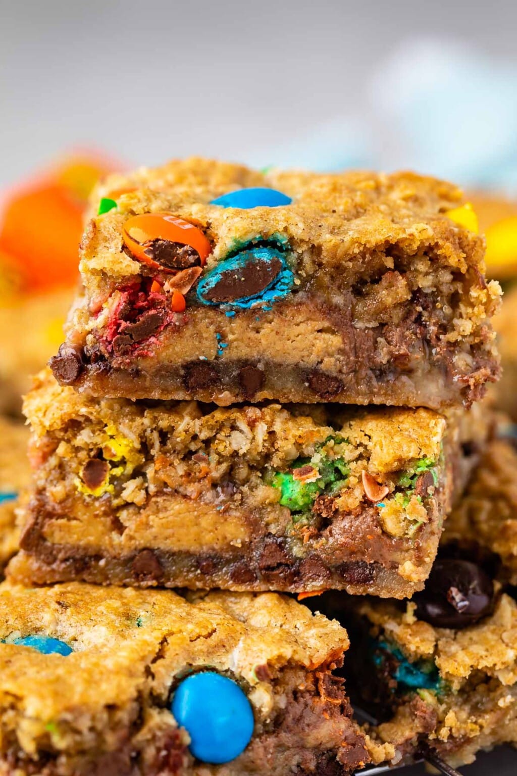 Gooey Stuffed Cookie Bars - Crazy for Crust