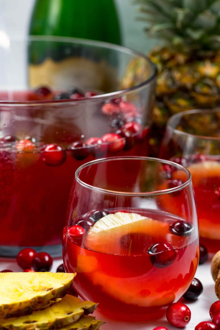 Cranbery Christmas Punch Recipe - Crazy for Crust