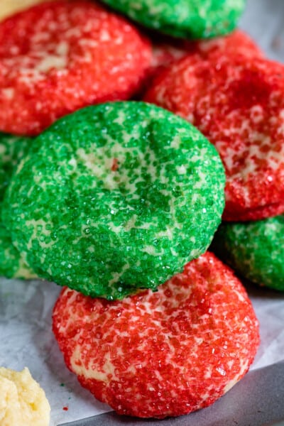 Easy Christmas Drop Cookies 4 ways - Crazy for Crust