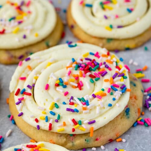 Cake Batter Cookies Copycat - Crazy for Crust