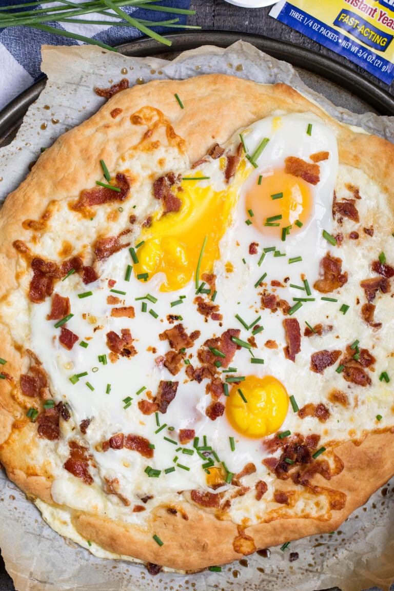 Homemade Breakfast Pizza - Crazy for Crust