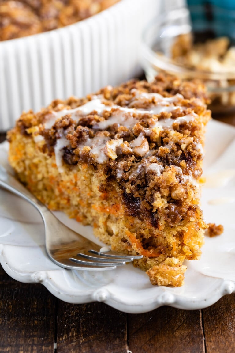 Carrot Coffee Cake Recipe - Crazy for Crust