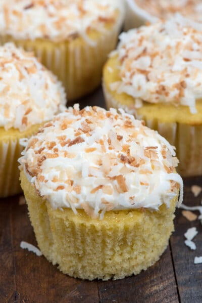 Triple Coconut Cupcakes - Crazy for Crust