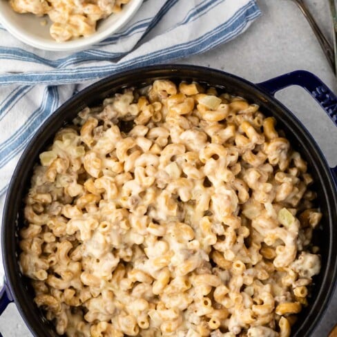 Homemade Macaroni and Cheese with sausage - Crazy For Crust