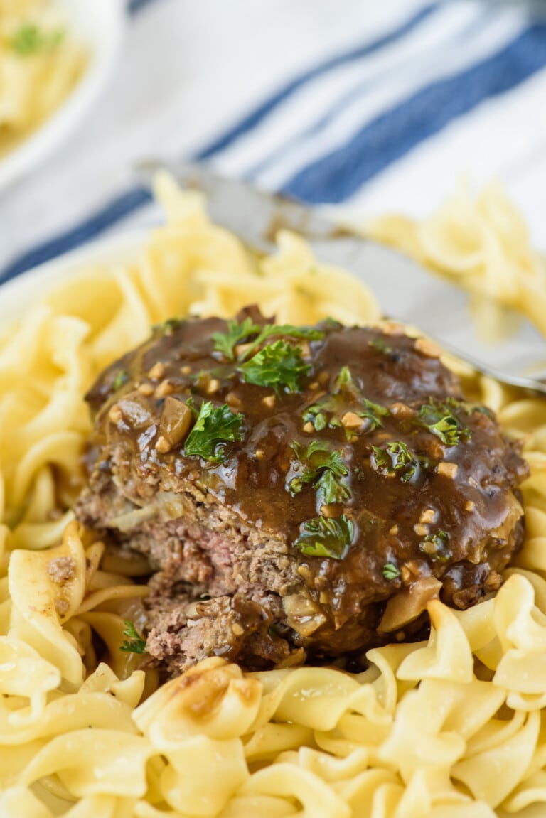 Easy Salisbury Steak 30 Minute Meal Crazy For Crust