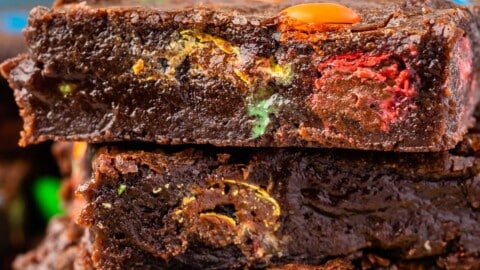 Fudgy M&M Brownies – 32fcc – Can't Stay Out of the Kitchen