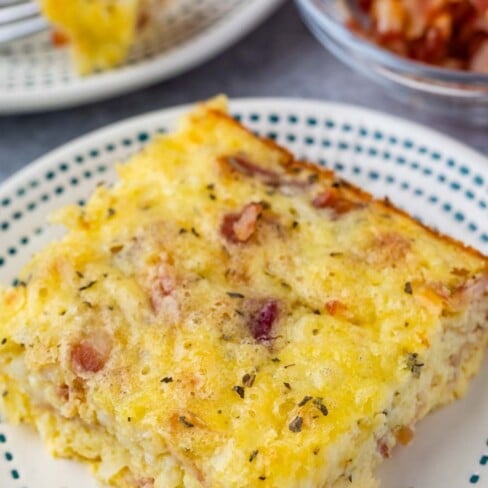 Easy Bacon Egg Casserole Recipe - Crazy for Crust