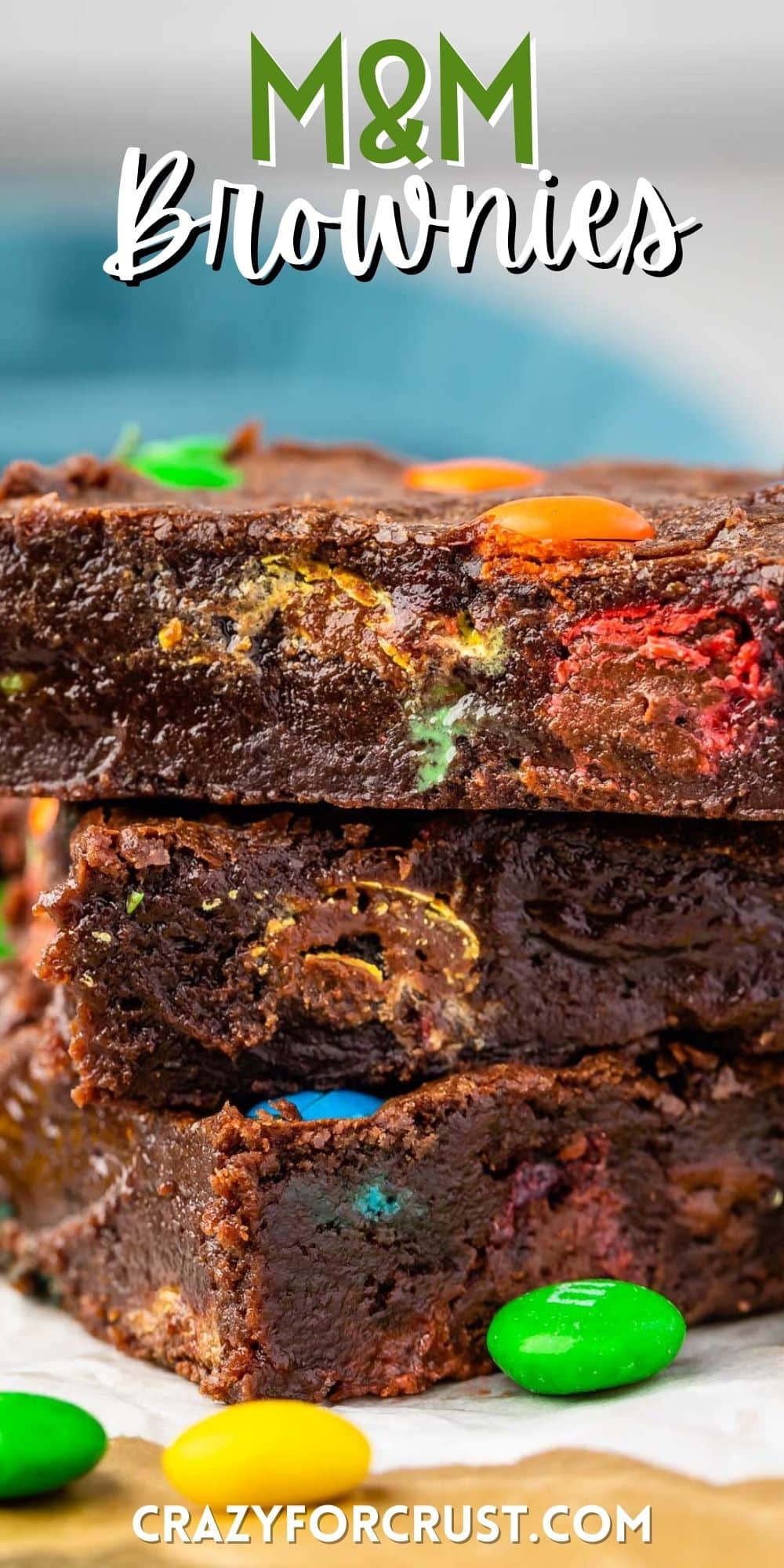 Extra Fudgy M&M Cocoa Brownies
