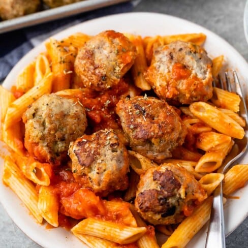 Easy Turkey Meatballs - Crazy for Crust