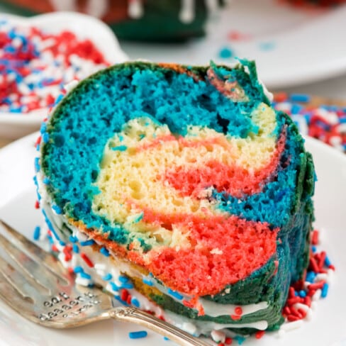 Fireworks Bundt Cake - Crazy for Crust