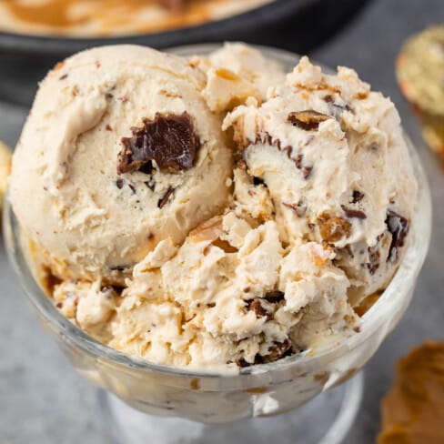 Easy Peanut Butter Ice Cream - Crazy for Crust