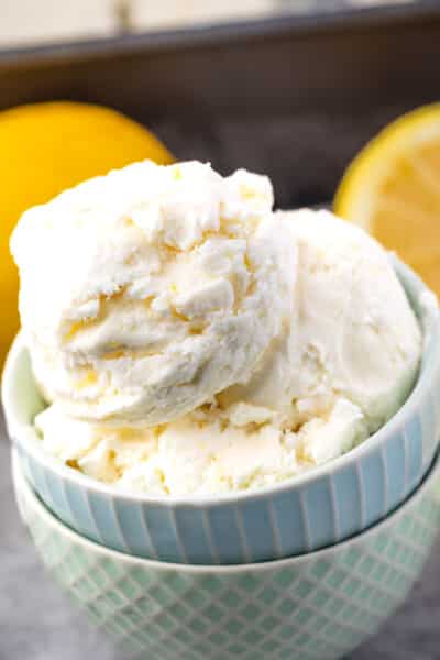 Easy Lemon Ice Cream Recipe - Crazy for Crust