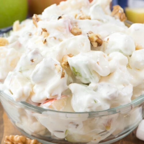 Cheesecake Apple Salad - Crazy for Crust