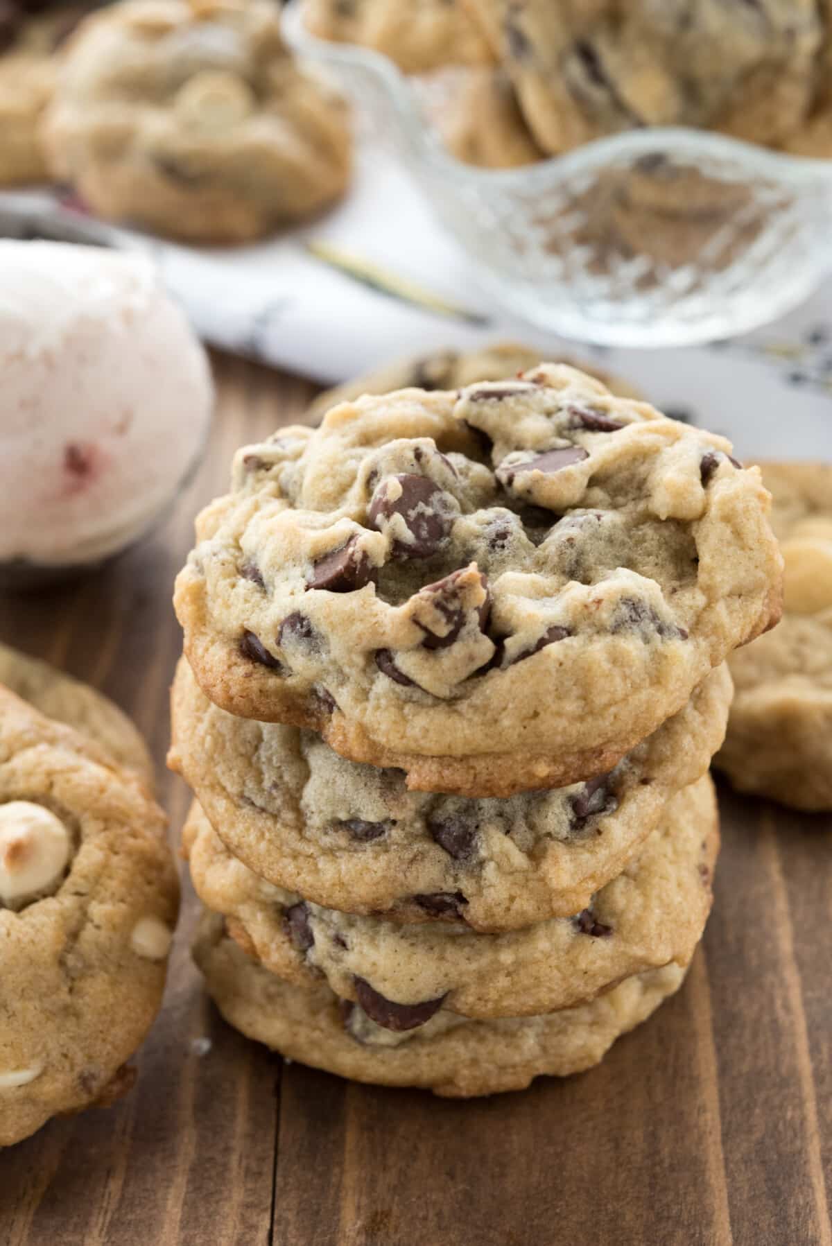 Ice Cream Chocolate Chip Cookies - Crazy for Crust
