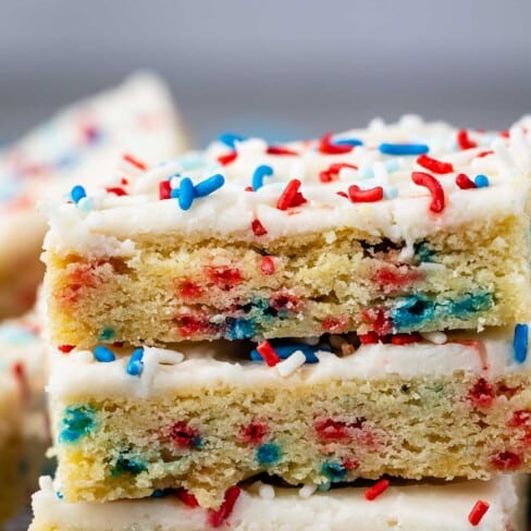 Fireworks Sugar Cookie Bars Recipe - Crazy for Crust