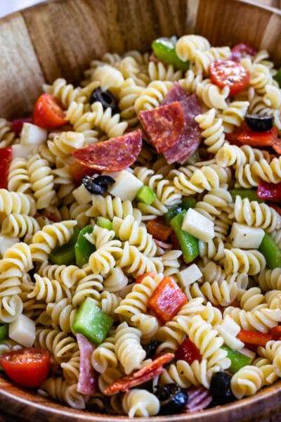 BEST Easy Italian Pasta Salad Recipe - Crazy for Crust