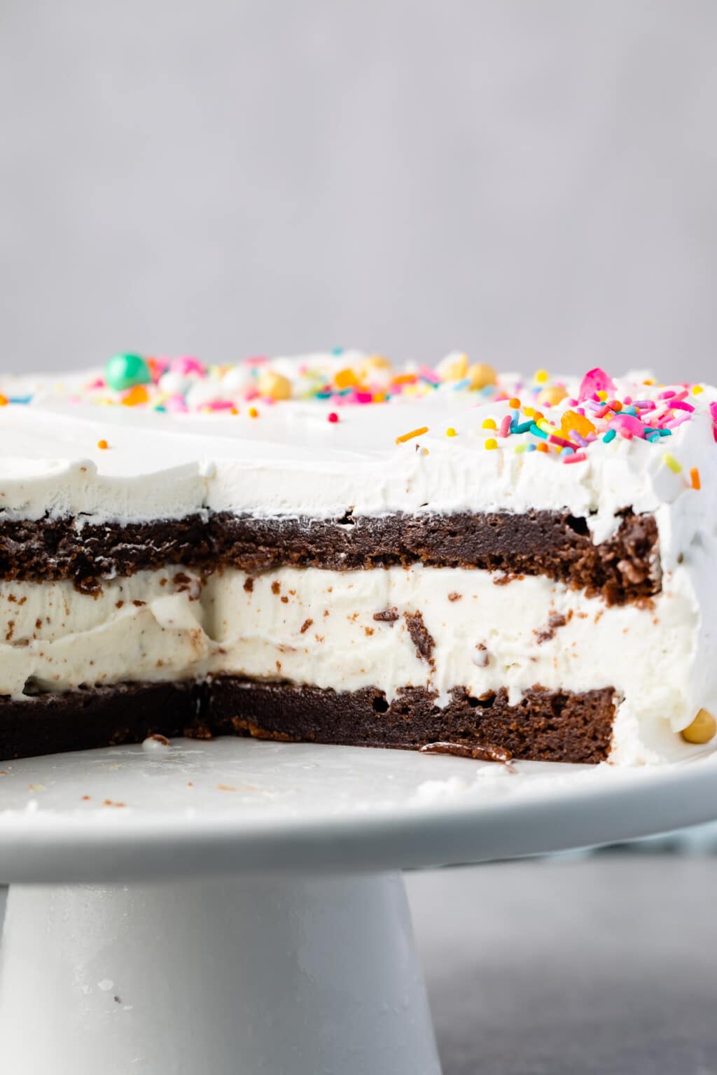 Brownie Ice Cream Birthday Cake - Crazy for Crust