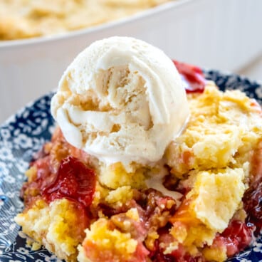 Cherry Peach Dump Cake - Crazy for Crust