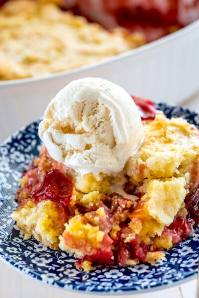 Cherry Peach Dump Cake - Crazy for Crust