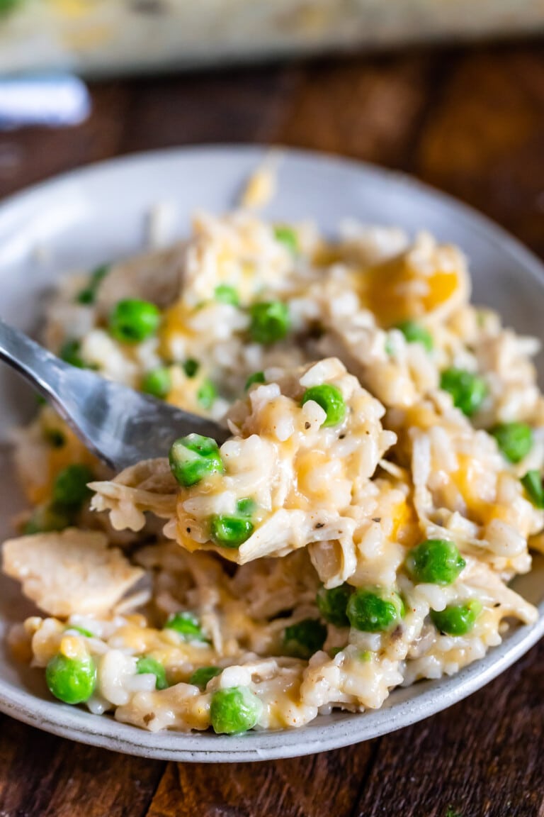 EASY Chicken and Rice Casserole - Crazy for Crust