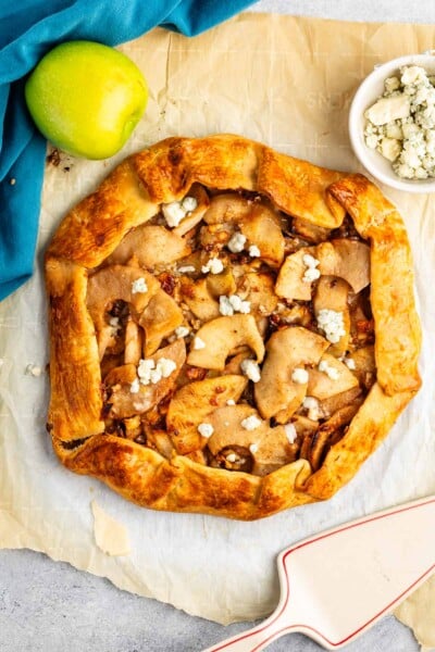 Apple Gorgonzola Crostata - Crazy for Crust